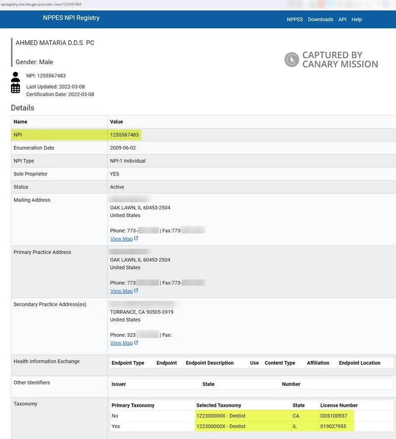 Ahmed Mataria cm13 npiregistry.cms.hhs.gov_#13