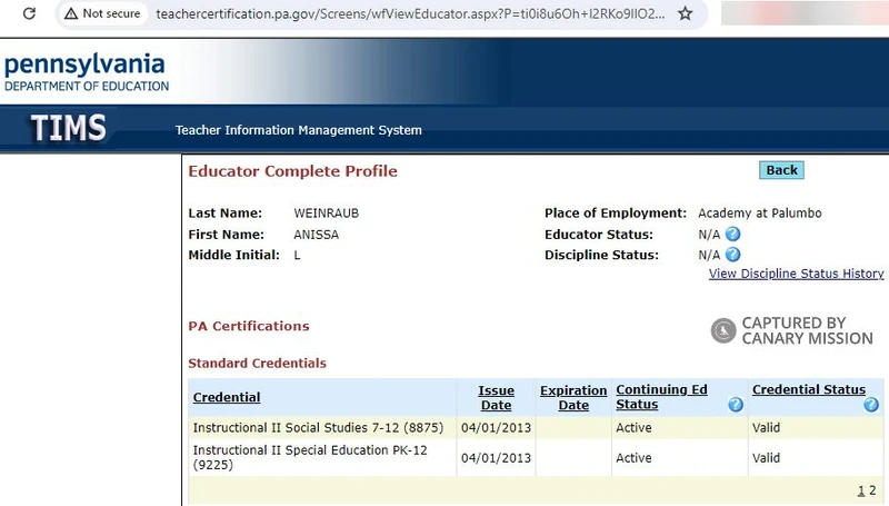 Anissa Weinraub cm29 teachercertification.pa.gov_#43