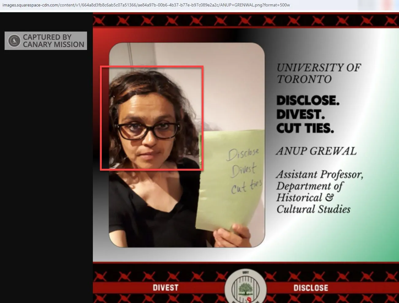 Anup Grewal  - uofdivest.ca - Jul 18, 2024