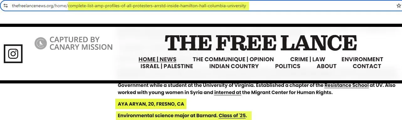 Aya Aryan  - thefreelancenews.org - Apr 29, 2024