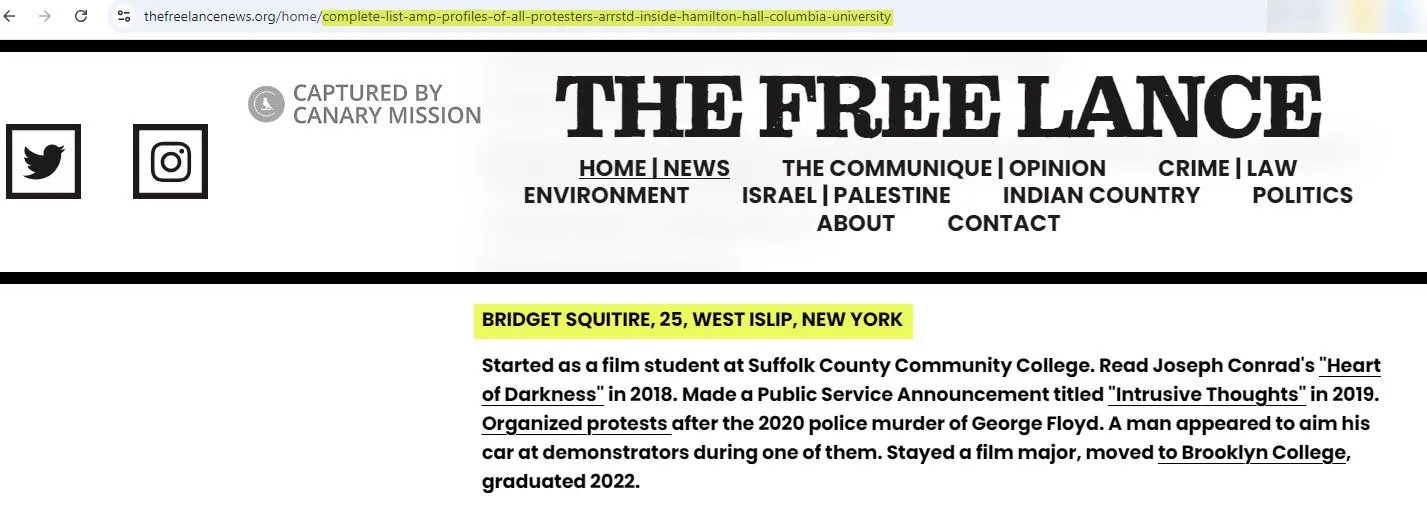 Bridget Squitire  - thefreelancenews.org - Apr 30, 2024