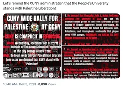 CUNY Wide Rally For Palestine at CCNY