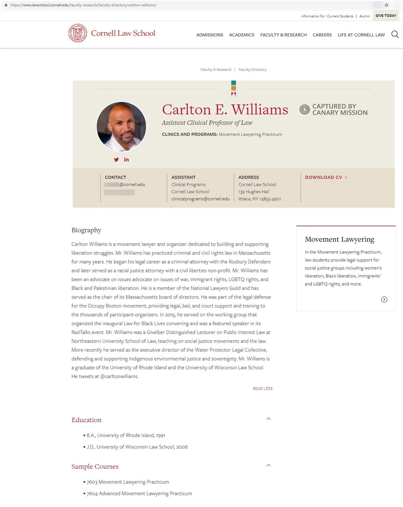 Carlton E. Williams cm01a lawschool.cornell.edu_#3