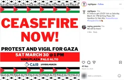 Ceasefire Now Protest and Vigil for Gaza