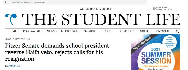 Claremont SJP Divestment cm10 tsl.news_#116