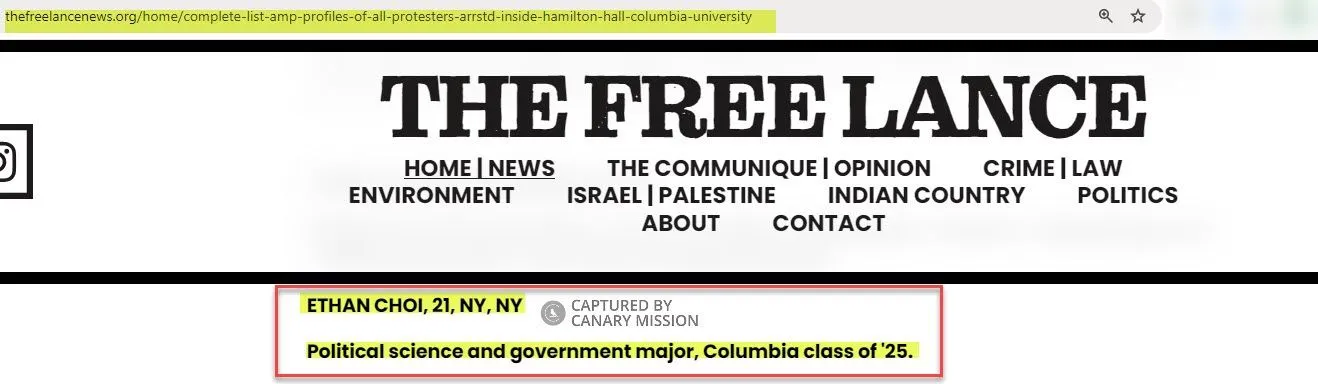 Ethan Choi  - thefreelancenews.org - May 20, 2024