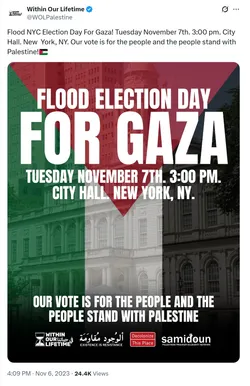 Flood Election Day For Gaza