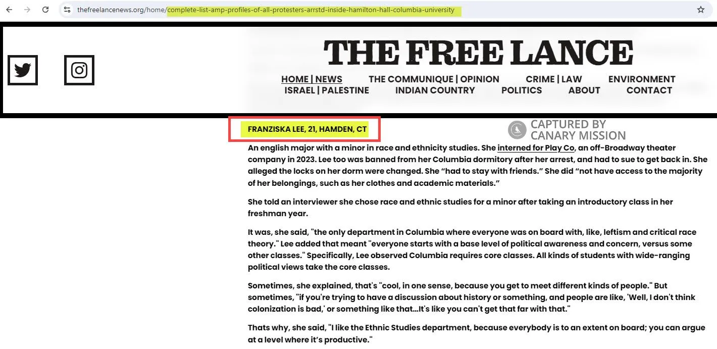 Franziska Lee - thefreelancenews.org - Apr 20, 2024