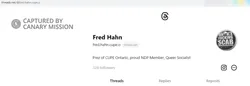 Fred Hahn cm32 Threads
