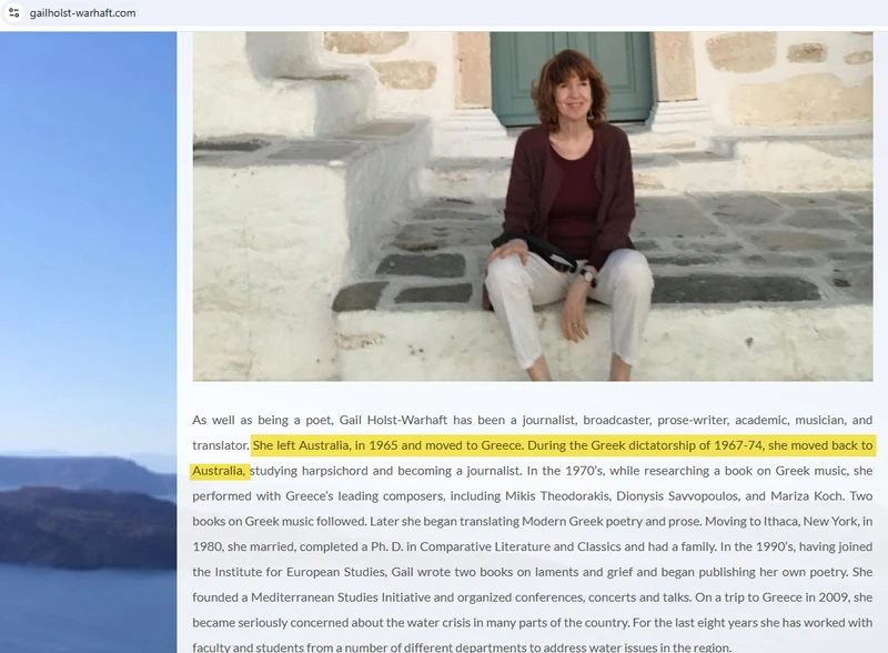 Gail Holst-Warhaft_#11