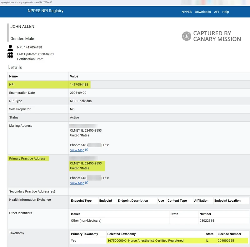 John Allen cm06a npiregistry.cms.hhs.gov_#8