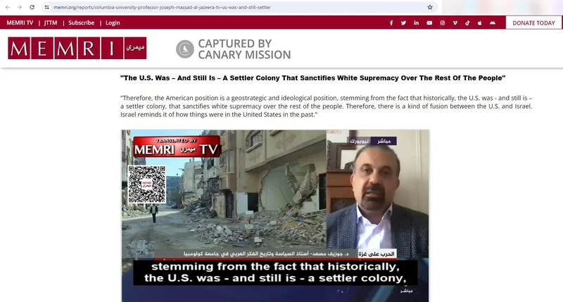 Joseph Massad cm01 memri.org_#1