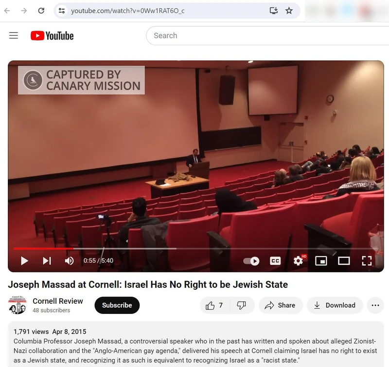 Joseph Massad cm34 YouTube_#34