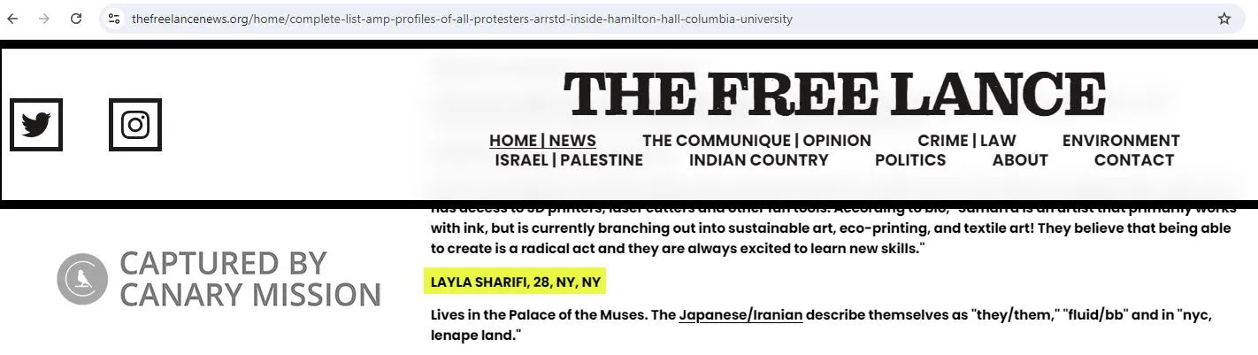 Layla Sharifi  - thefreelancenews.org - Apr 30, 2024