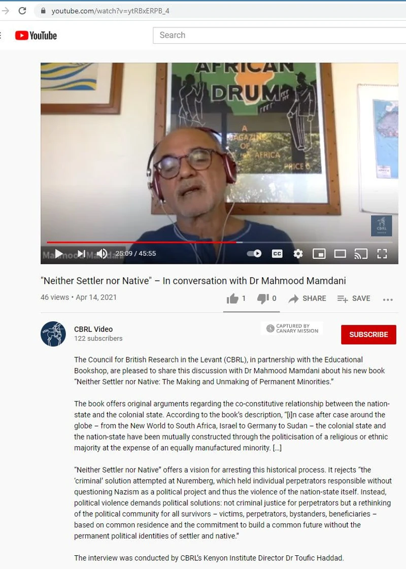 Mahmood Mamdani cm10 YouTube_#11