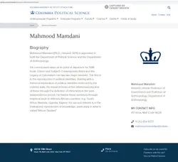 Mahmood Mamdani cm43 polisci.columbia.edu