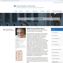 Mahmood Mamdani cm54 mesaas.columbia.edu