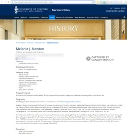 Melanie Newton cm10 history.utoronto.ca