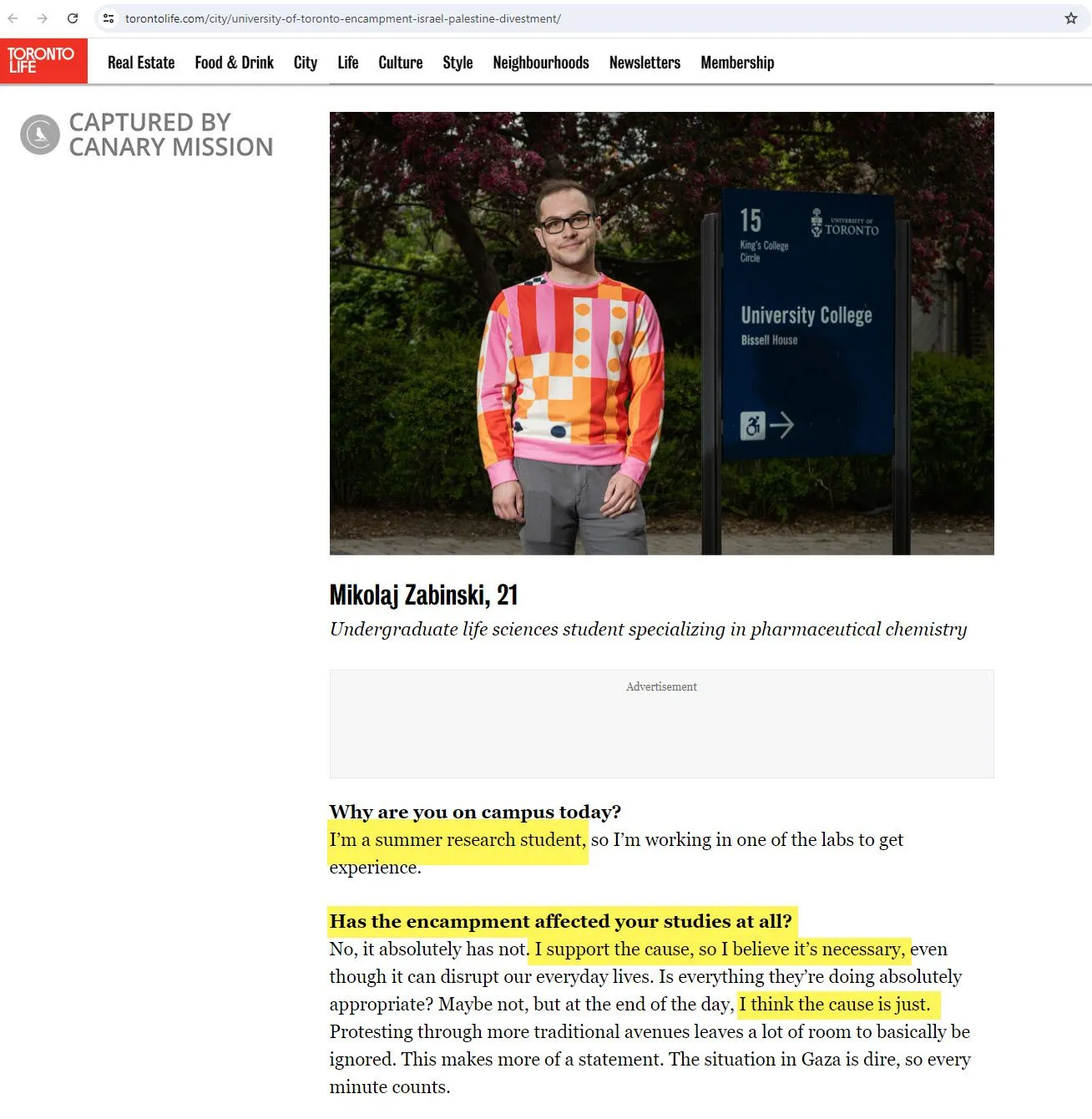 Mikolaj Zabinski - torontolife.com - May 12, 2024