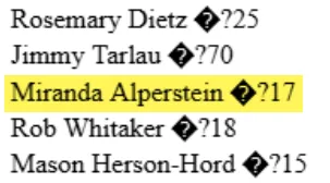Miranda Alperstein_#1
