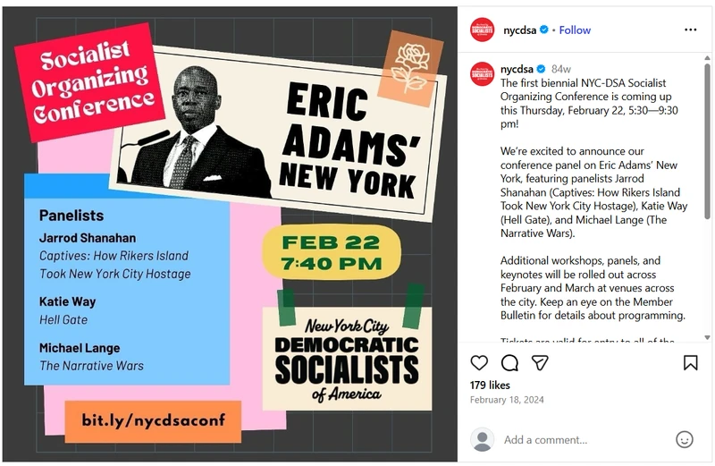NYC-DSA - Socialist Organizing Conference - Feb. 22, 2024