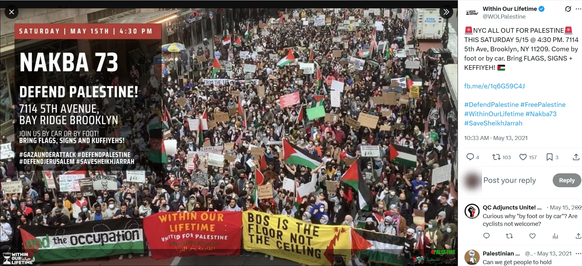 Nakba 73 Defend Palestine