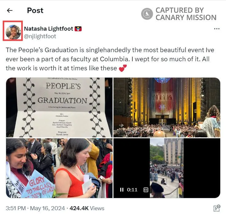 Natasha Lightfoot  - X - May 16, 2024