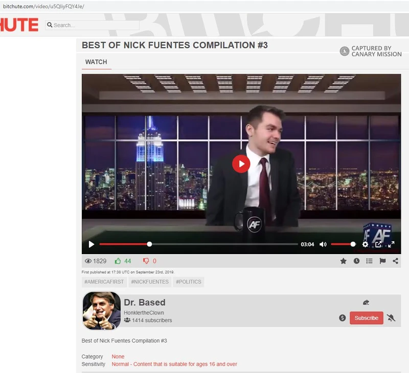 Nick Fuentes cm10 bitchute.com_#11