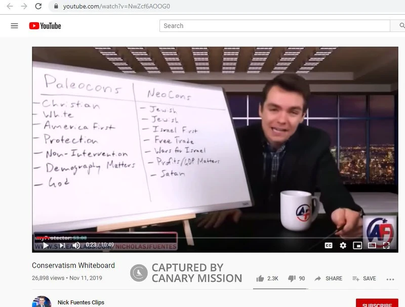 Nick Fuentes cm21 YouTube_#20