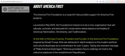 Nick Fuentes cm33 americanfirstfoundation.org