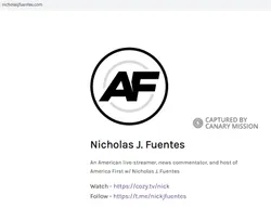 Nick Fuentes cm43a nicholasjfuentes.com