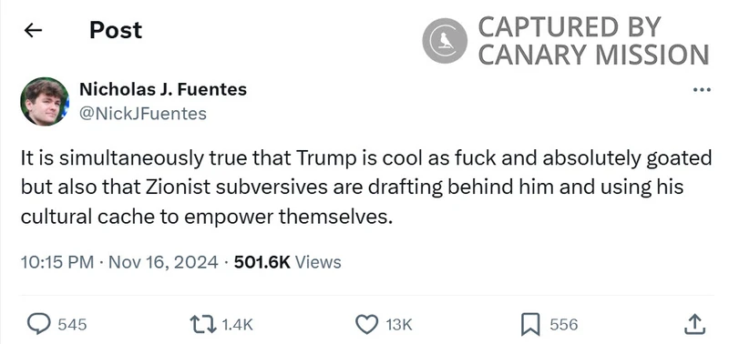 Nick Fuentes cm64 X_#73