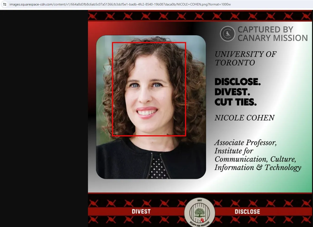 Nicole Cohen  - uoftdivest.ca - Jul 30, 2024