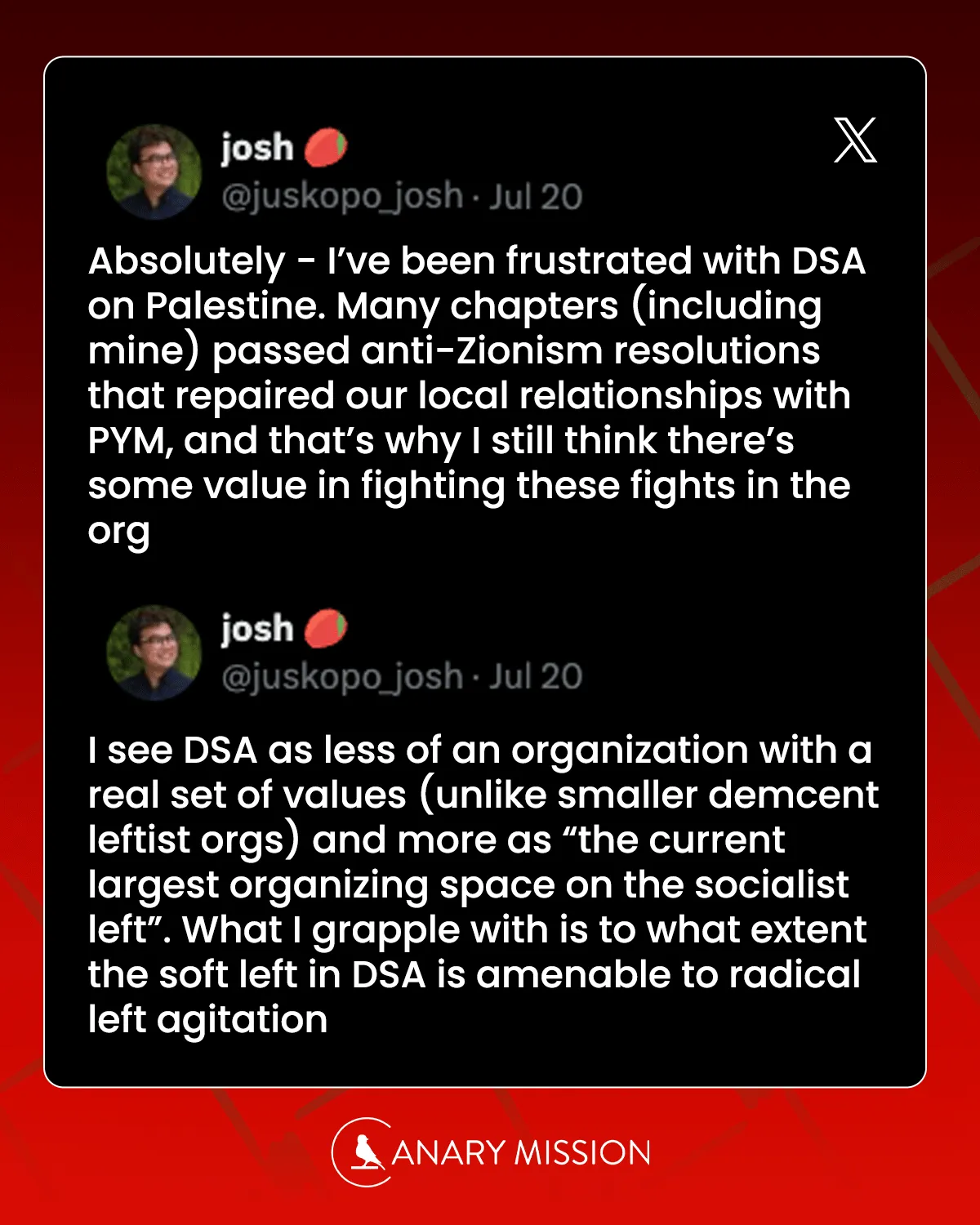 DSA Member Expresses Frustration
