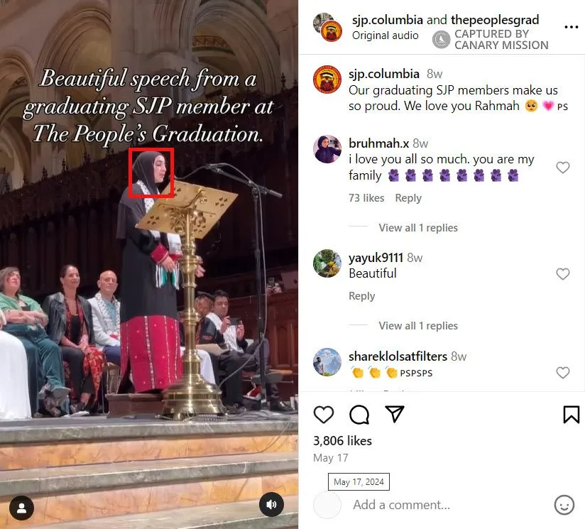 Rahmah Badran  - Instagram - May 17, 2024