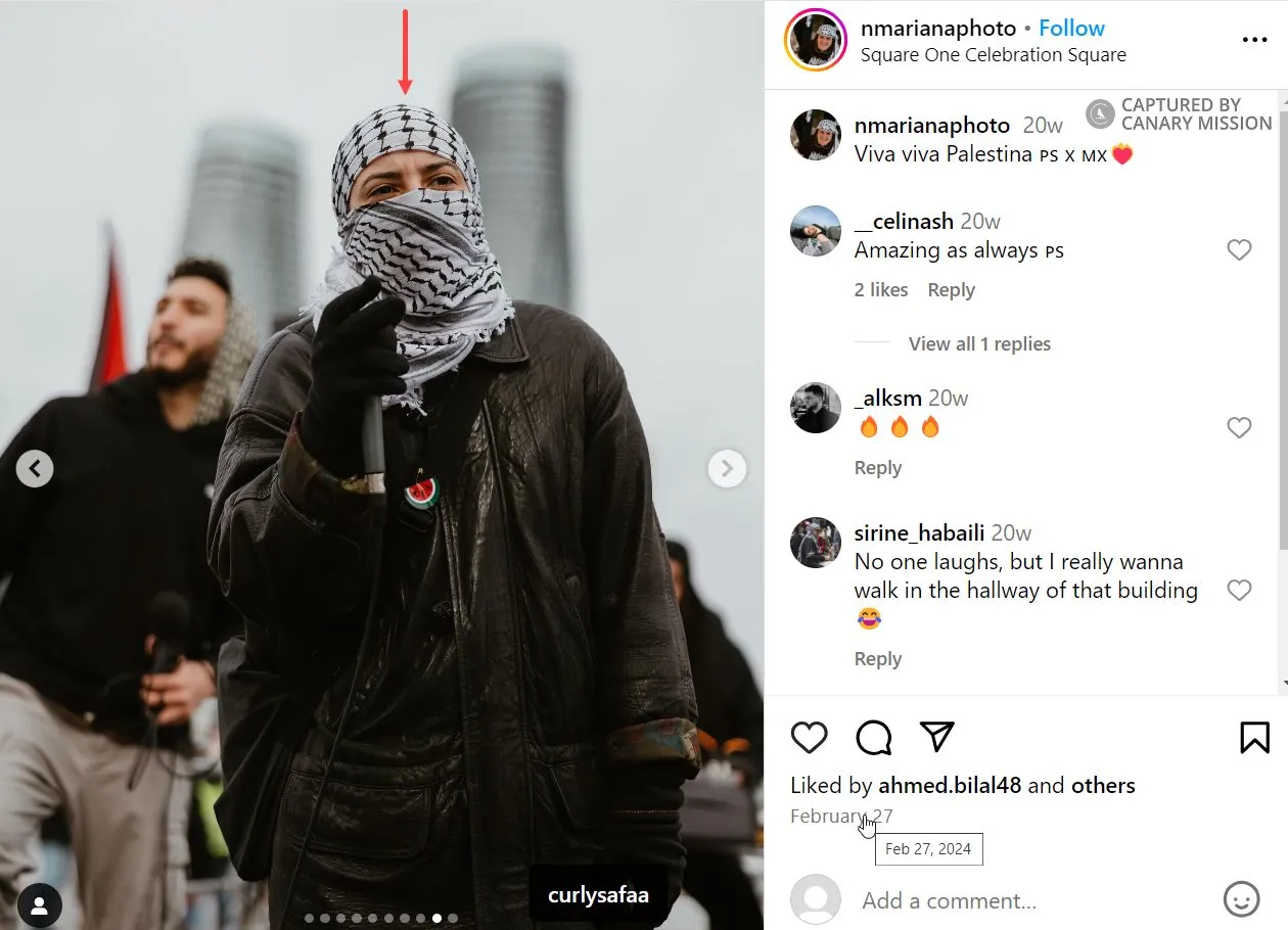 Safaa Alnabelseya  - Instagram - Feb 27, 2024