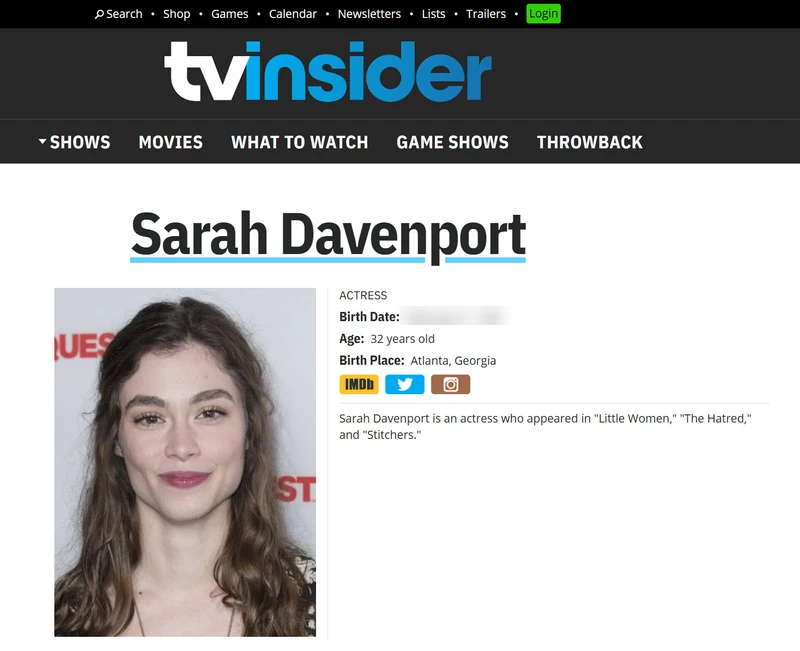 Sarah Davenport_#1