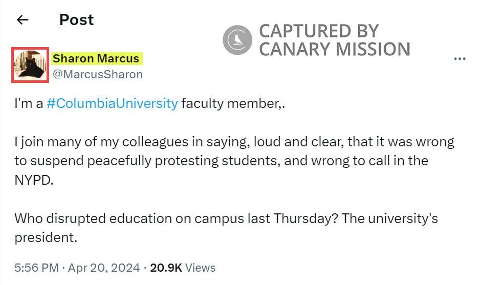 Sharon Marcus  - X - Apr 19, 2024