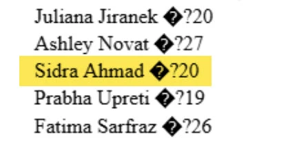 Sidra Ahmad_#1