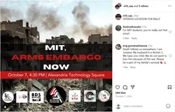 MIT, Arms Embargo Now - 10/7/2024