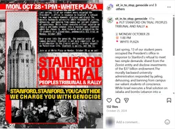 Stanford on Trial Peoples Tribunal and Rally
