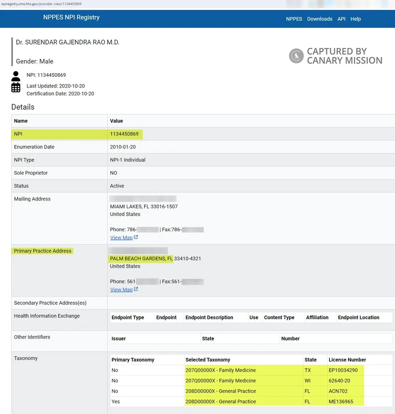 Surendar Rao cm14 npiregistry.cms.hhs.gov_#13