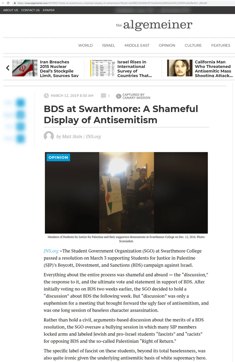 Swarthmore SJP cm10 algemeiner.com_#50