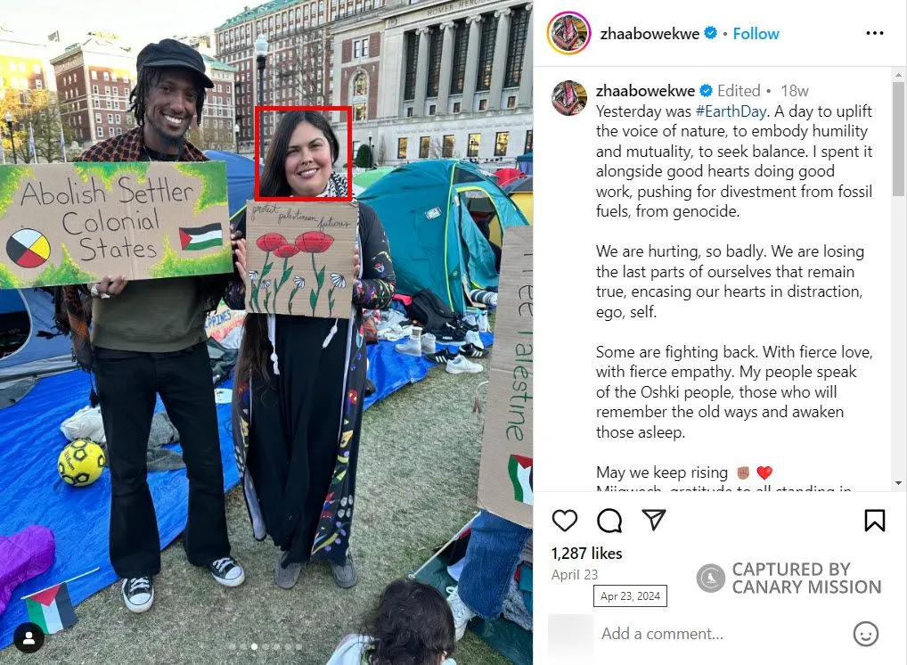 Tara Houska  - Instagram - Apr 23, 2024