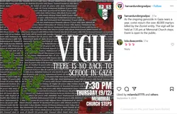 Vigil: There Is No Back To School In Gaza - 9/12/2024