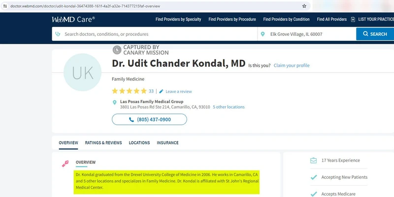 Udit Kondal cm19 doctor.webmd.com_#19