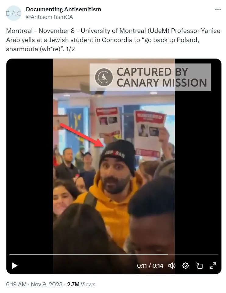 Arab Yannis - Twitter - Nov 9, 2023