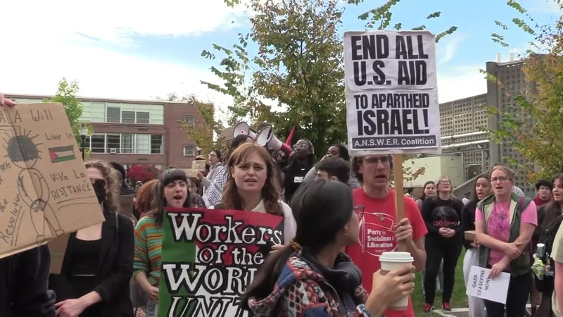 57 Protesters Arrested Following UMass Free Palestine March  Whitmore Sit-In_#19