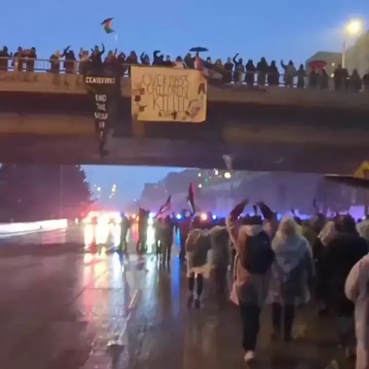 Anti Israel Protest Video Seattle Washington Twitter_#20