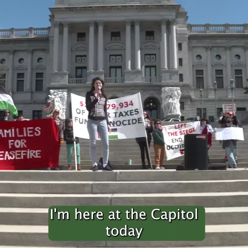 Anti Israel Rally at Pennsylvania Capitol Hill Instagram_#55